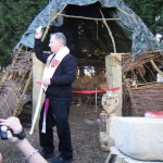 Fr. Tierney blesses the dome