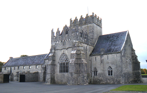 East elevation of Holycross Abbey tours