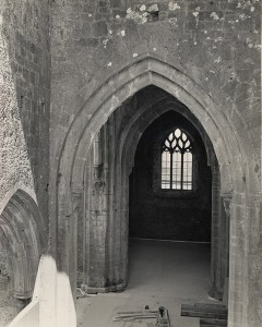 Holycross Abbey during restoration