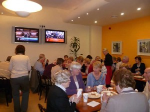 Holycross Ballycahill Active Retirement Group enjoying lunch in the Dail on their recent outing.