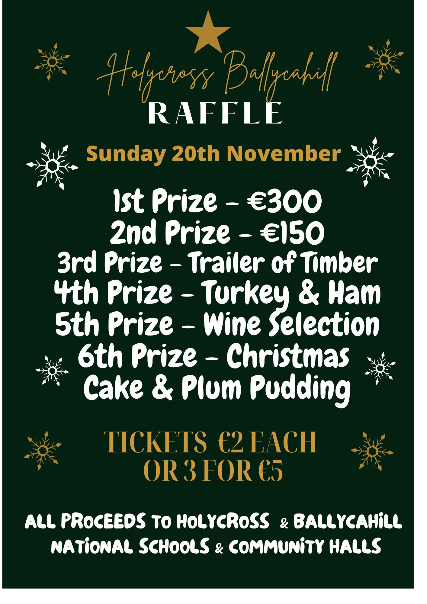 Christmas Raffle Holycross Ballycahill Christmas Raffle Holycross Ballycahill